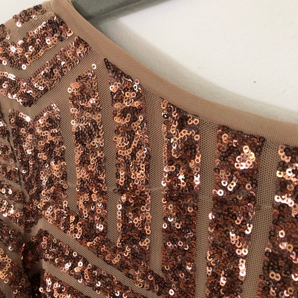 BCBG Stretchy Sequin Dress with Scoop Back - Picture 4 of 4